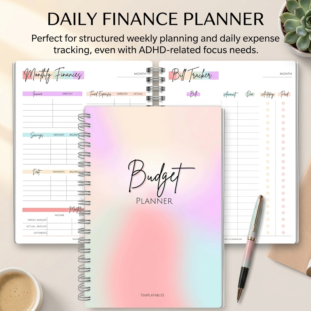 Planner Weekly Budget - Günlük Gelir ve Gider Defteri Haftalık
