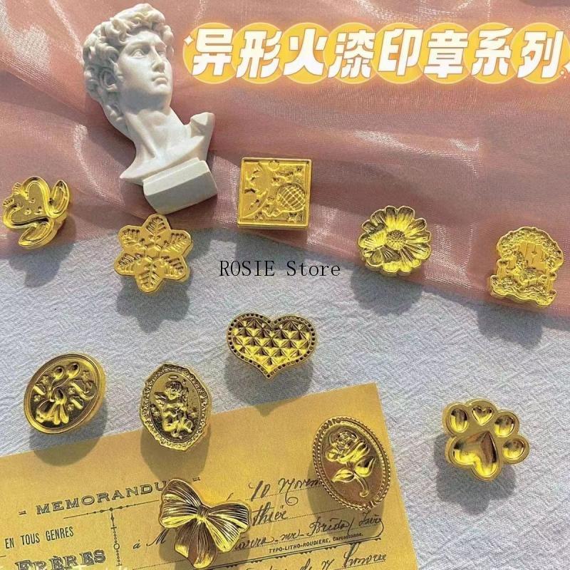 Wax Seal Stamp Kit - 3D Metal mühür mumu damga Retro