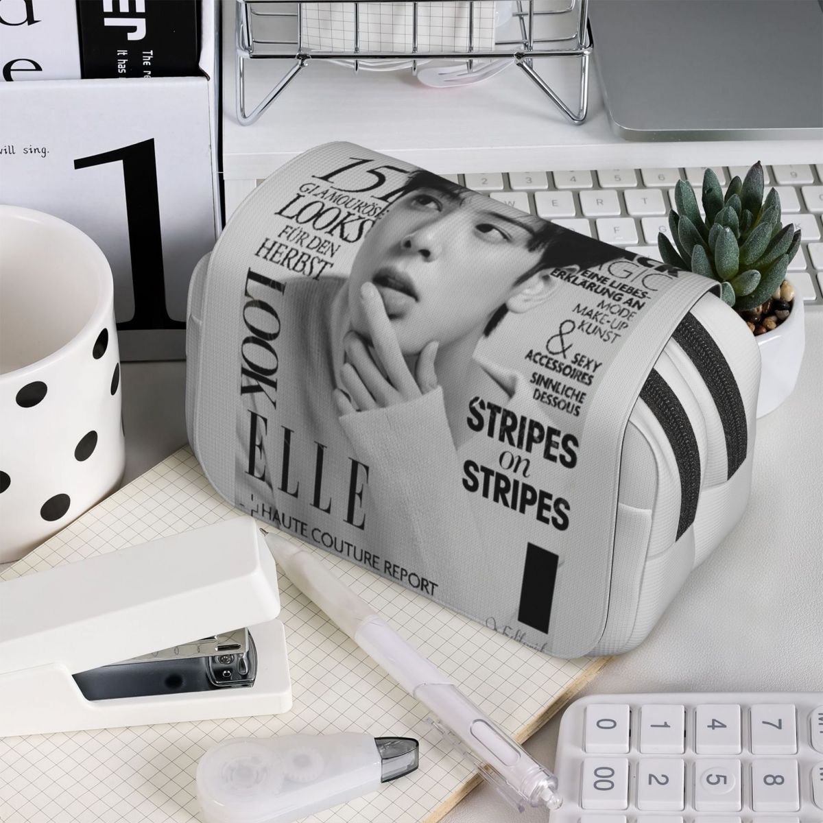 Stationery And Office Supply Chain - Cha EunWoo Kpop Astro Kalem Kutusu