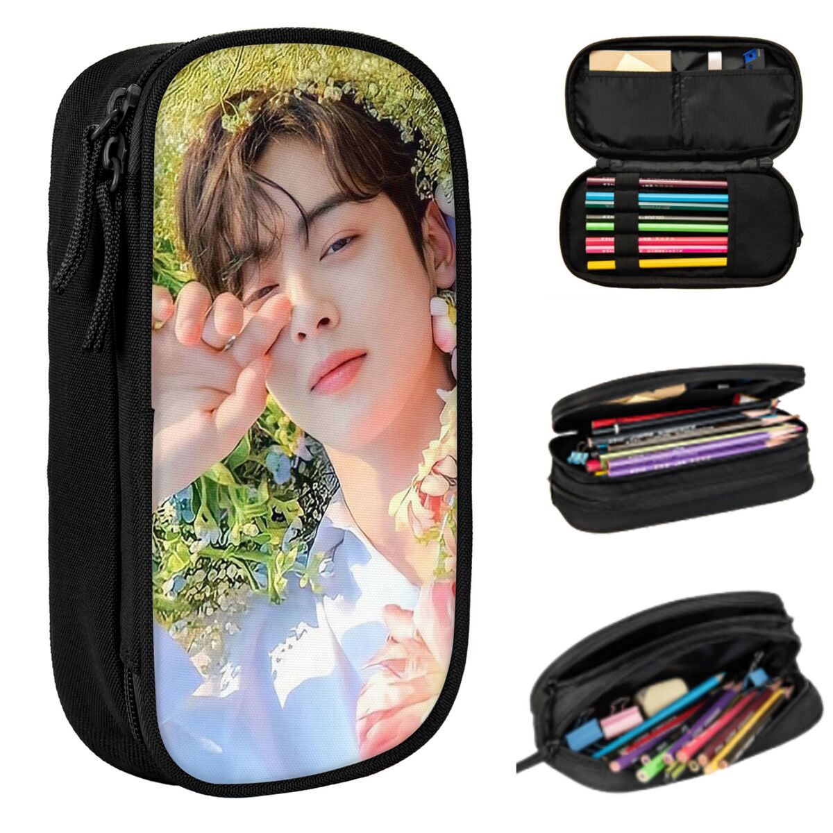 Stationery And Office Supply Chain - Cha EunWoo Kpop Astro Kalem Kutusu