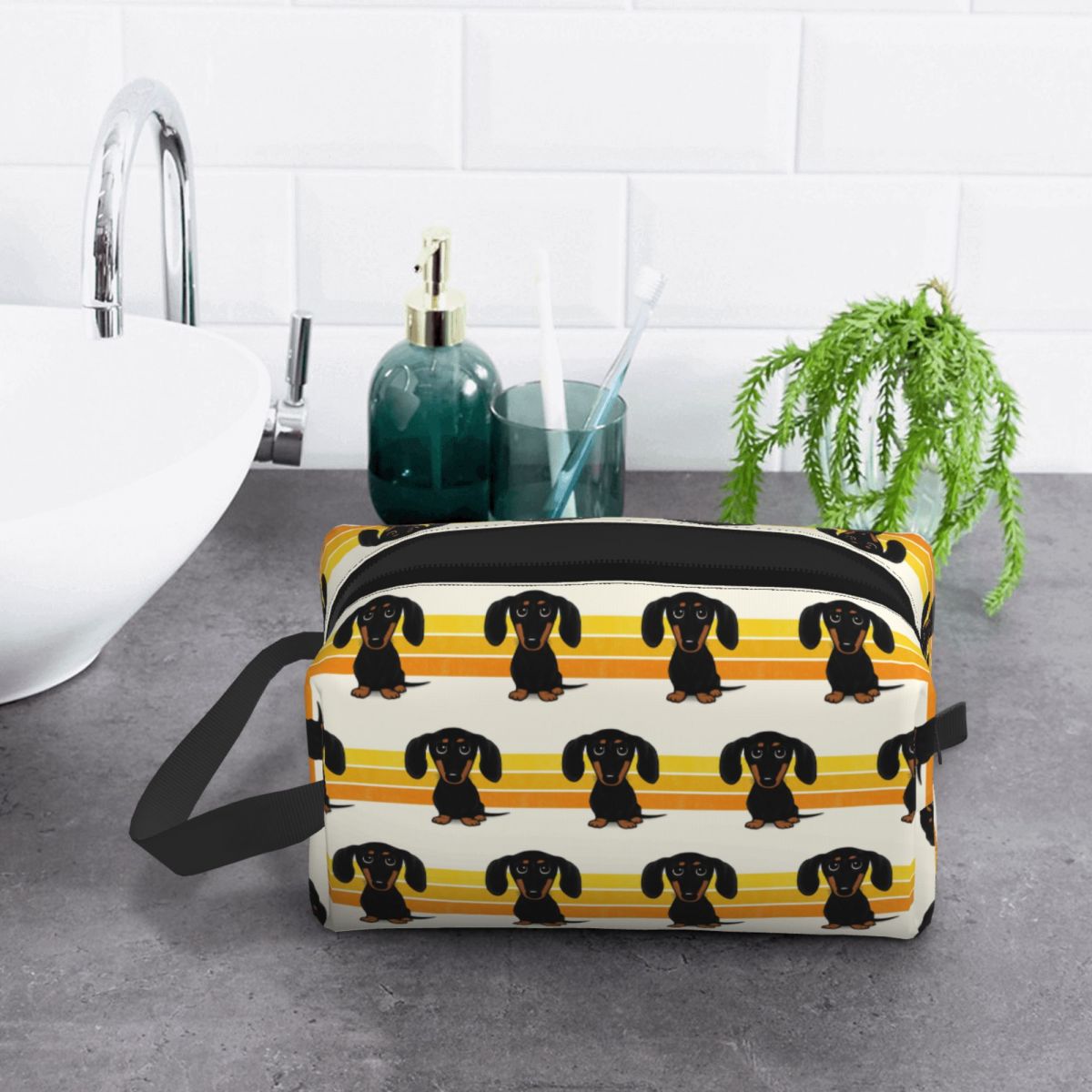 Tan Stationery & Office Supply - Siyah ve Kahverengi Düz Kaplamalı Dachshund