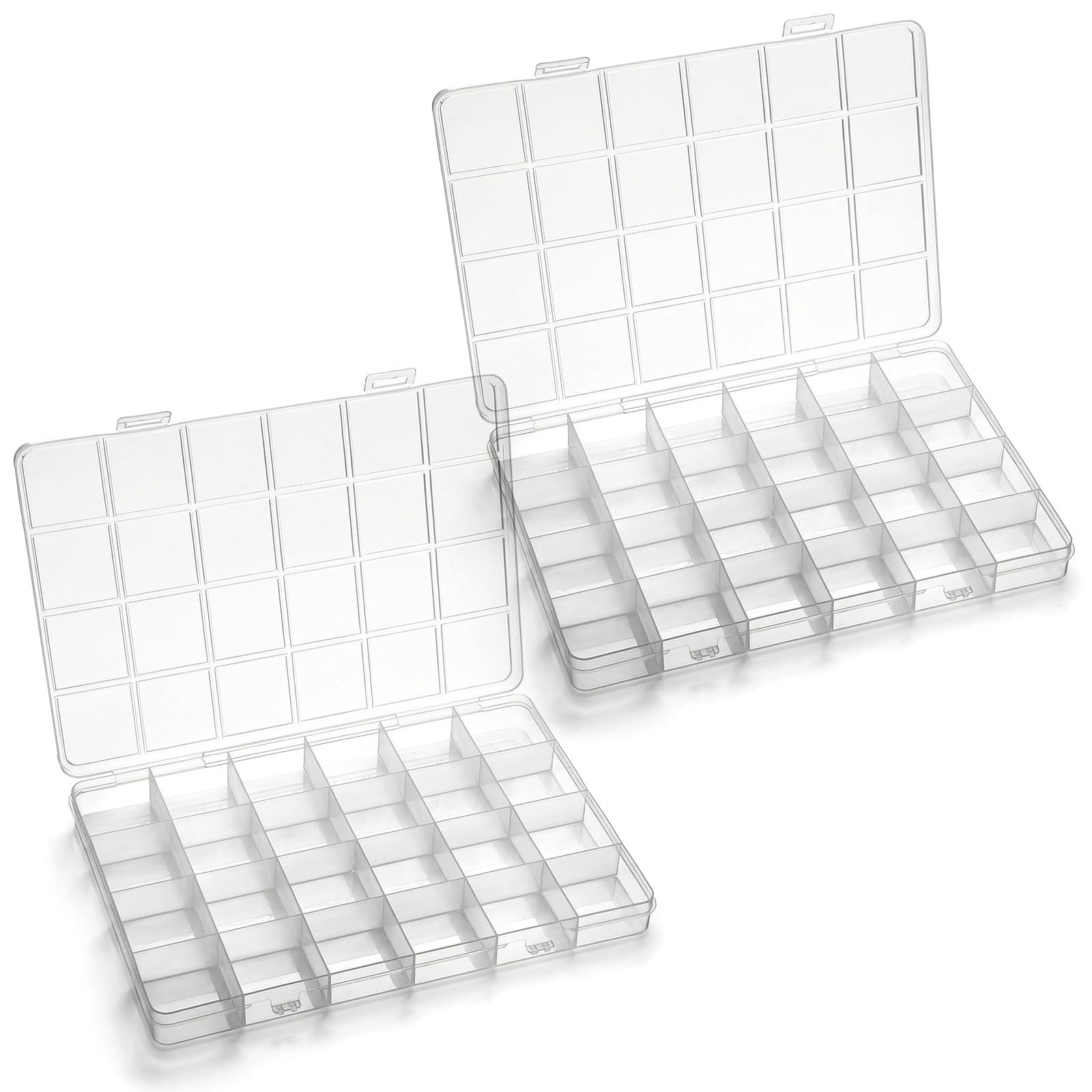 Washi Tape Set - Ayarlanabilir Bölmeli 24 Bölmeli Plastik Organizer
