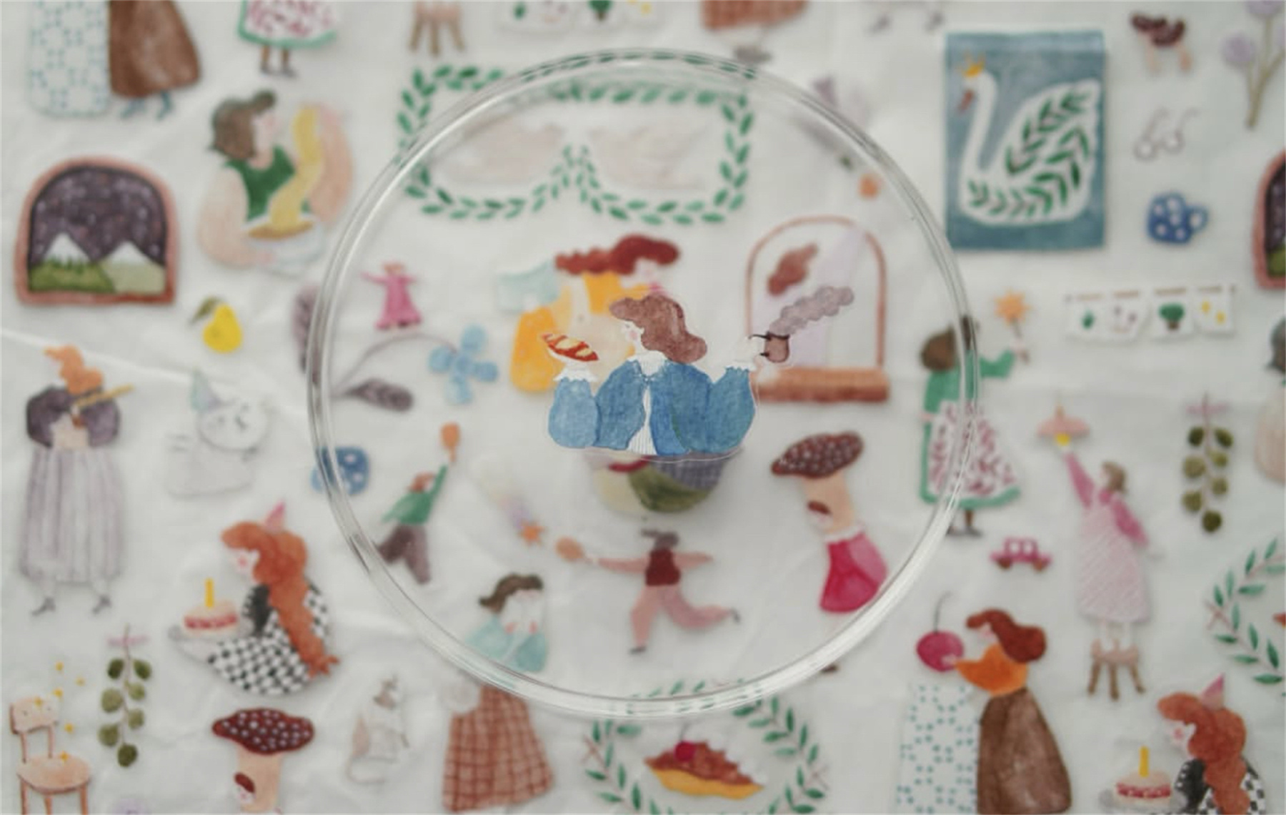 Washi Tape Set - 1 Döngü Sarmaşık Kar Vintage Güzel