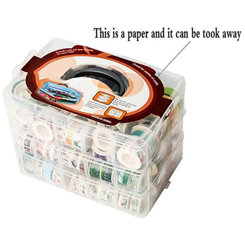 Şeffaf 3 Katmanlı 30 Bölmeli W - Washi Tape Set incelemesi ve fiyatı