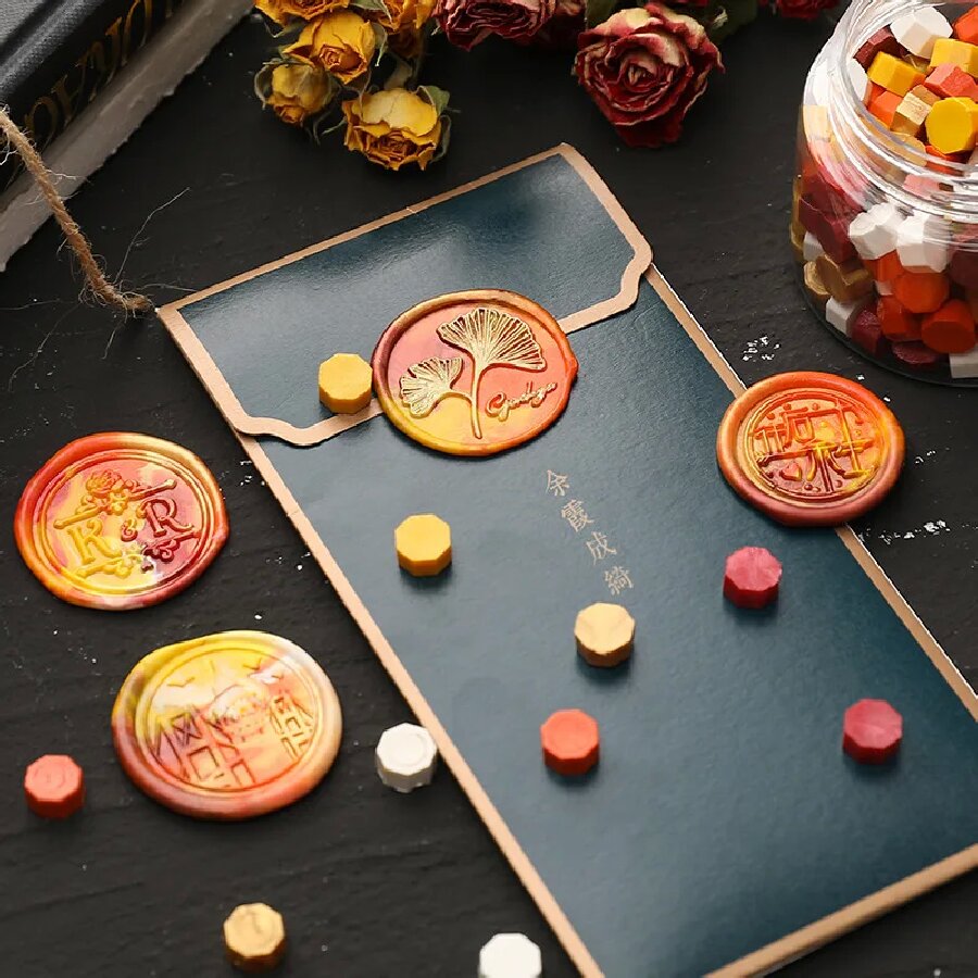 200 adet/torba Sekizgen Karışı - Wax Seal Stamp Kit incelemesi ve fiyatı