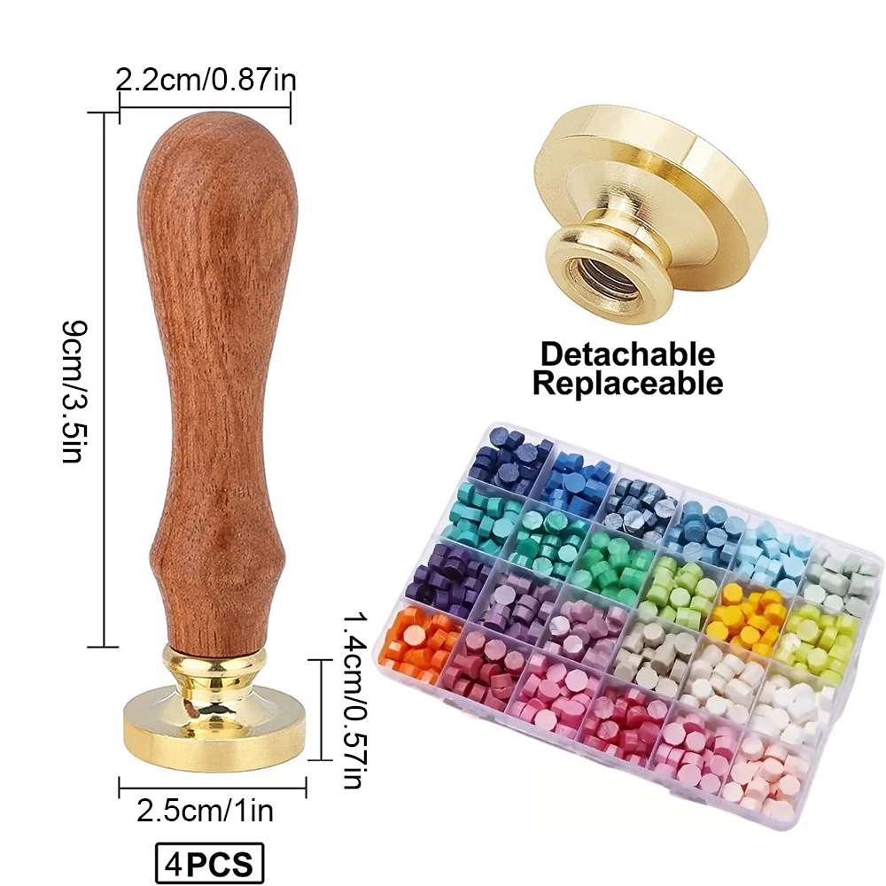 Mum Mühür Seti, 24 Renkli 624  - Wax Seal Stamp Kit incelemesi ve fiyatı